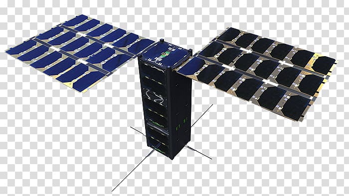 CubeSat ISIS, Innovative Solutions In Space Solar Panels Nanosatellite Launch System Deployable structure, space satellite transparent background PNG clipart