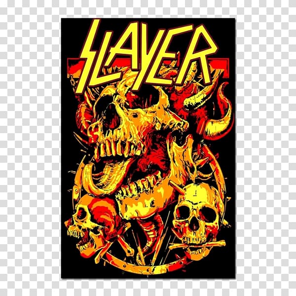 Blacklight poster Slayer Skull Music, skull transparent background PNG clipart