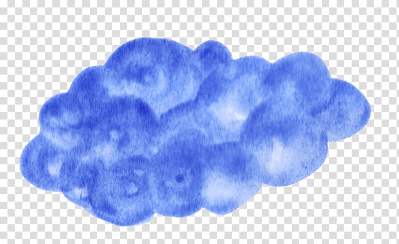 Watercolor Blue Watercolor painting Cloud Purple, clouds transparent background PNG clipart