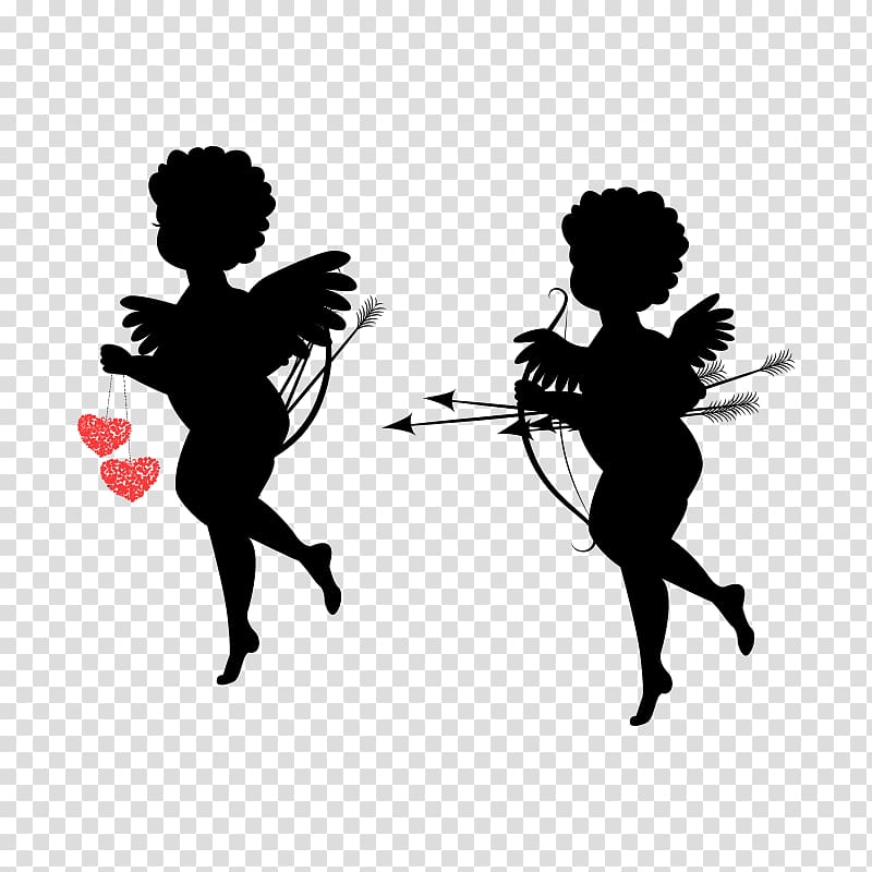 Cupid Heart , Cupid,God of love,Qixi Festival transparent background PNG clipart