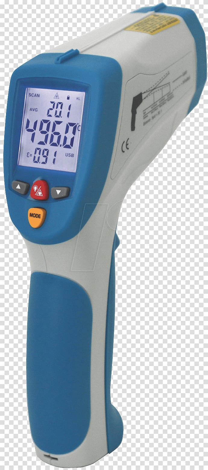 Measuring instrument Infrared Thermometers Temperature, thermometer transparent background PNG clipart