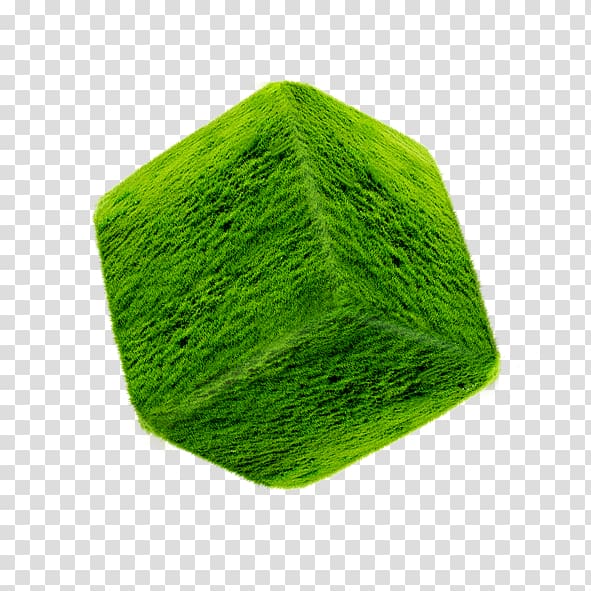 Cube Square Green, Square grass transparent background PNG clipart