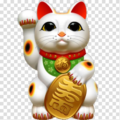 Lucky Fortune Cat Maneki-neko Lucky Fortune Cat Japan, Cat transparent background PNG clipart