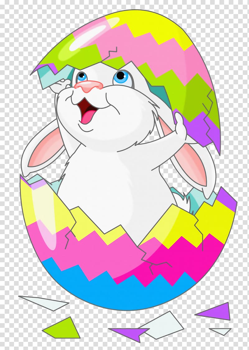 multicolored Easter egg with bunny, Easter Bunny Easter egg , Easter Bunny with Egg transparent background PNG clipart