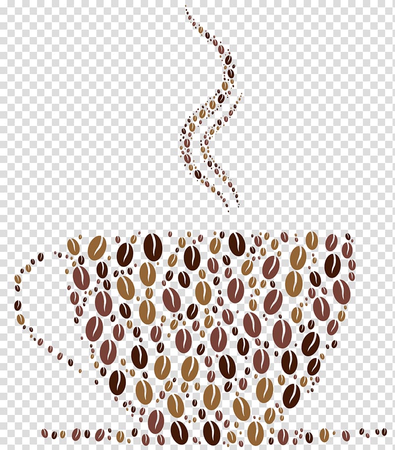 brown coffee beans , Coffee cup Cappuccino Tea, Deco Coffee Cup transparent background PNG clipart