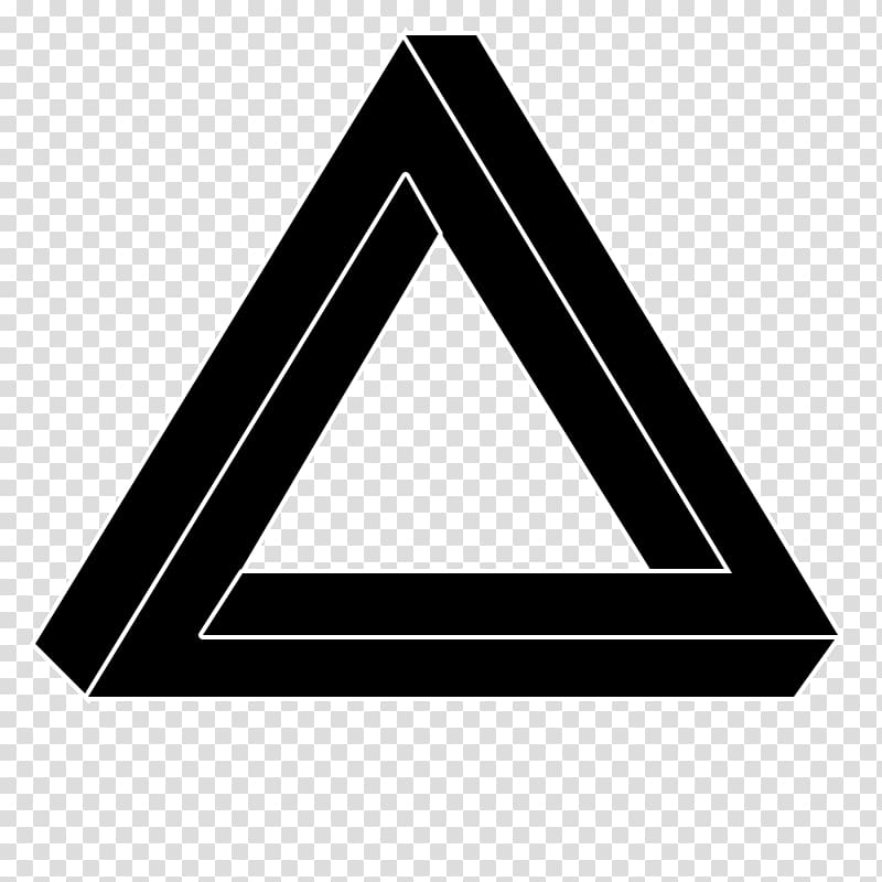 Penrose triangle Pixel art, triangle transparent background PNG clipart