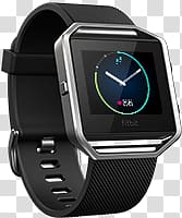 silver-colored Fitbit Blaze art, Fitbit Charge 2 transparent background PNG clipart