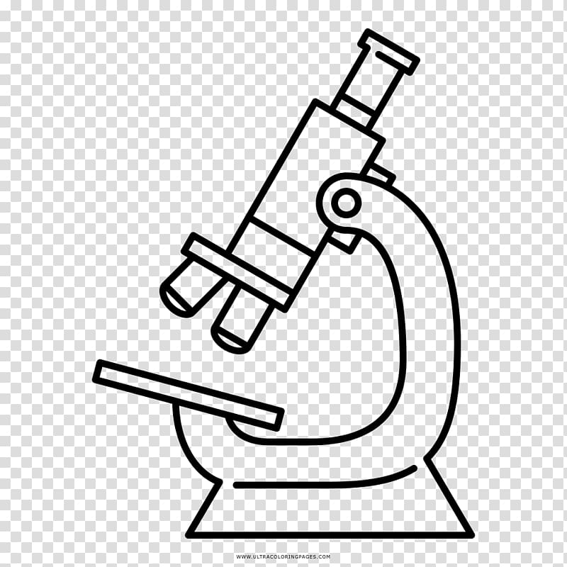 Drawing Optical microscope Coloring book, microscope transparent background PNG clipart