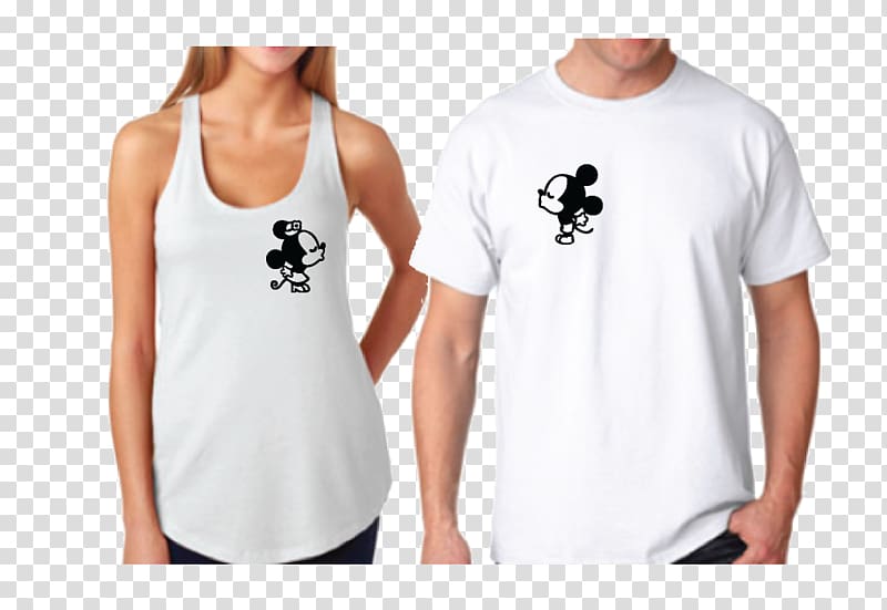 T-shirt Minnie Mouse Mickey Mouse The Walt Disney Company, heart-shaped bride and groom wedding shoots transparent background PNG clipart