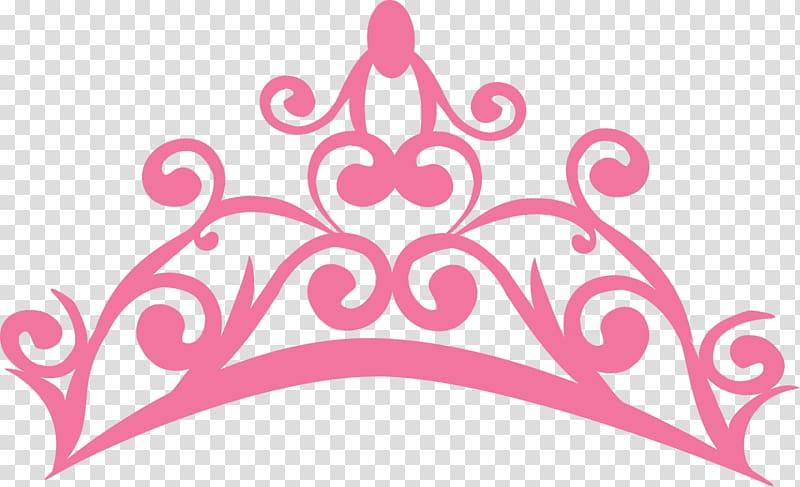 pink crown illustration, Crown Tiara Pink Princess , Crown transparent background PNG clipart