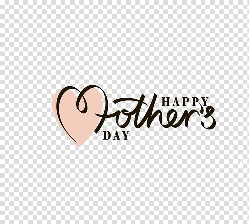 mother's day art text transparent background PNG clipart