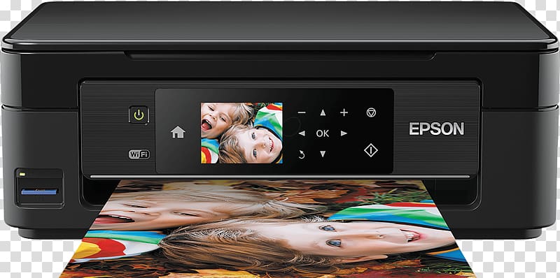 Multi-function printer Epson Expression Home XP-442 Inkjet printing scanner, inkjet material transparent background PNG clipart