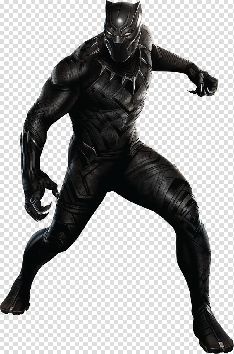 Marvel Black Panther graphic, Black Panther Captain America Iron Man Black Widow T\'Chaka, black panther transparent background PNG clipart