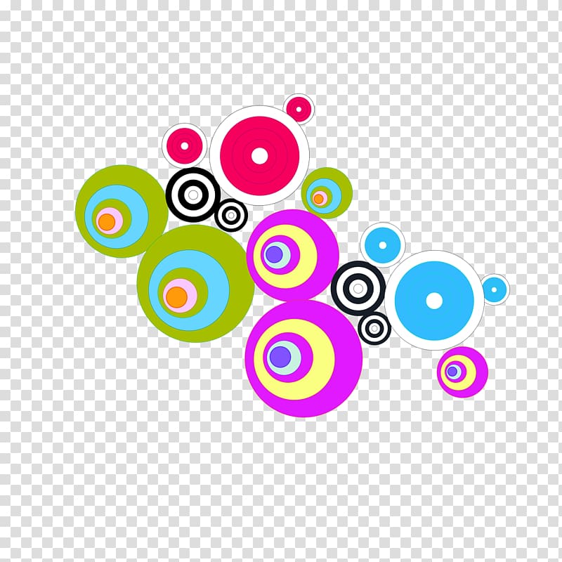 Adobe Illustrator , Cartoon small colored circles transparent background PNG clipart