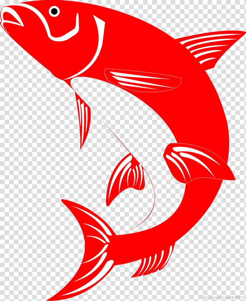 red fish illustration, Fish Euclidean , fish transparent background PNG clipart