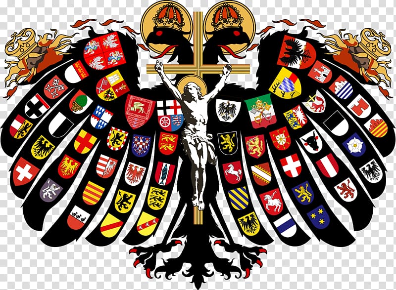 Holy Roman Empire Double-headed eagle Holy Roman Emperor Reichsadler, ninety transparent background PNG clipart