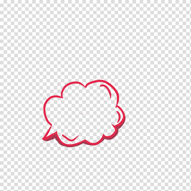 pink cloud quip illustration, Bubble Red, Bubbles of red thinking transparent background PNG clipart