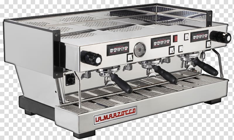 silver and black La Maazocco espresso machine, La Marzocco Coffee Machine transparent background PNG clipart