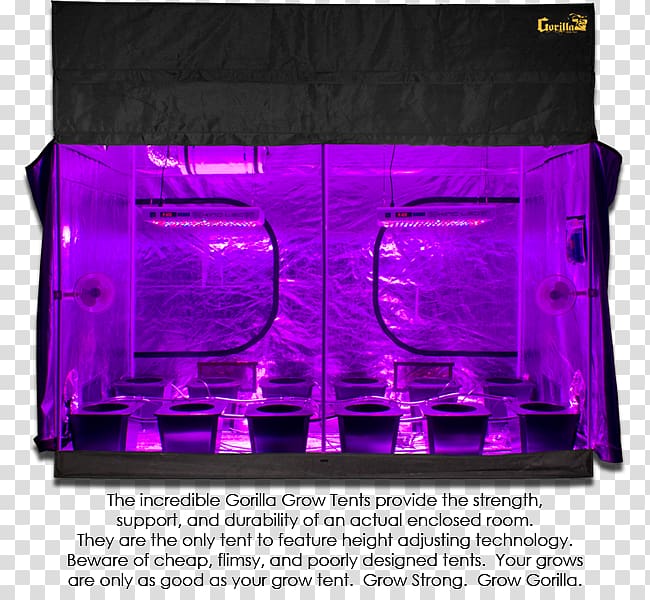 Growroom Grow light Hydroponics Grow box Light-emitting diode, light transparent background PNG clipart