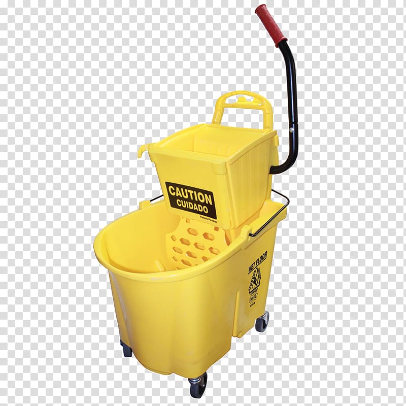 Mop bucket cart Cleaning Cleaner, bucket transparent background PNG clipart