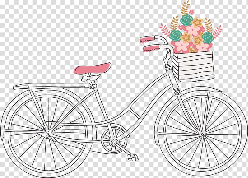 Electric bicycle Schwinn Bicycle Company, watercolor ribbon transparent background PNG clipart