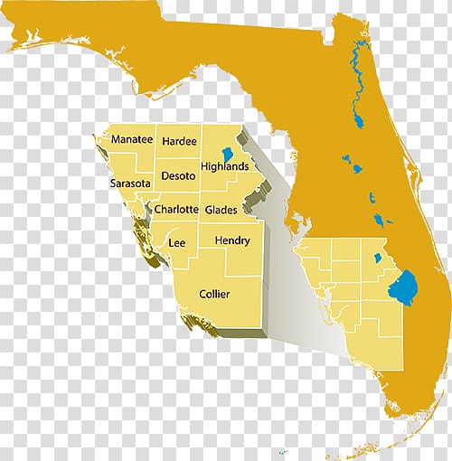 Broward County , Florida Map transparent background PNG clipart