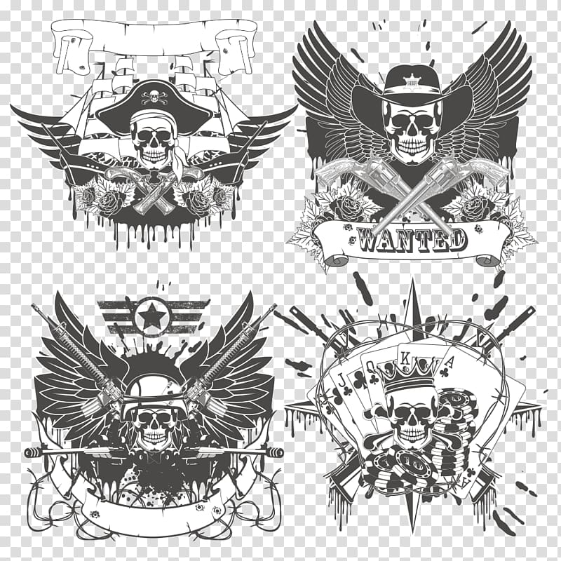 Military Logo , Skull military logo transparent background PNG clipart