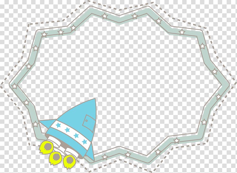 Rocket Cartoon , Polygonal cartoon border transparent background PNG clipart