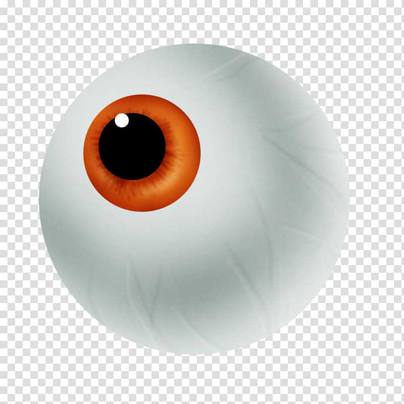 eye illustration, Halloween costume Eye, Halloween Horror creative eyeball Free matting transparent background PNG clipart