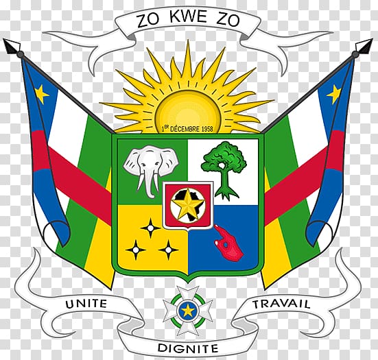 Coat of arms of the Central African Republic Prefectures of the Central African Republic Flag of the Central African Republic Outline of the Central African Republic, orta afrika cumhuriyeti transparent background PNG clipart