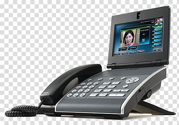 Polycom VVX 1500 D IP video phone VoIP phone Telephone Media phone, Business Telephone System transparent background PNG clipart