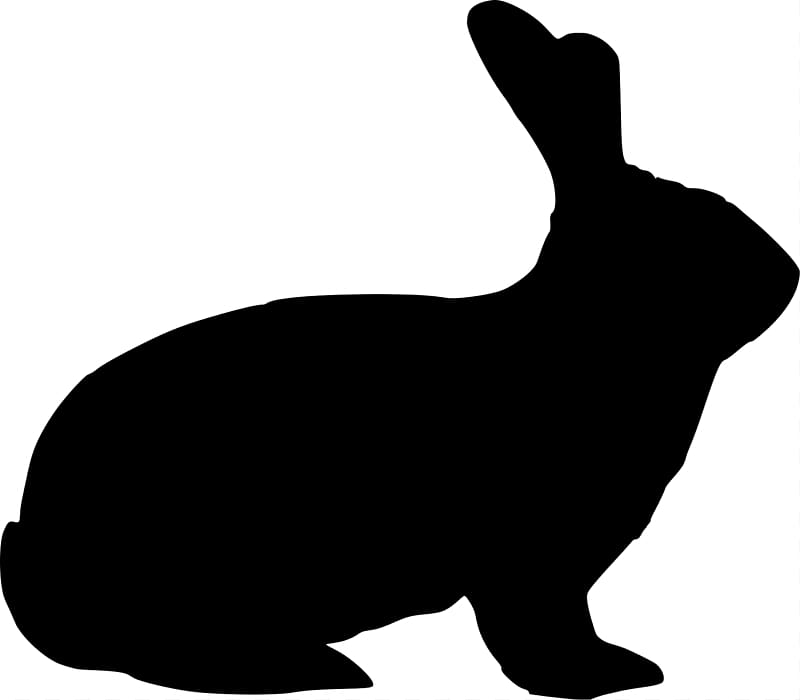 Easter Bunny Hare Rabbit Silhouette , Rabbit Silhouette transparent background PNG clipart