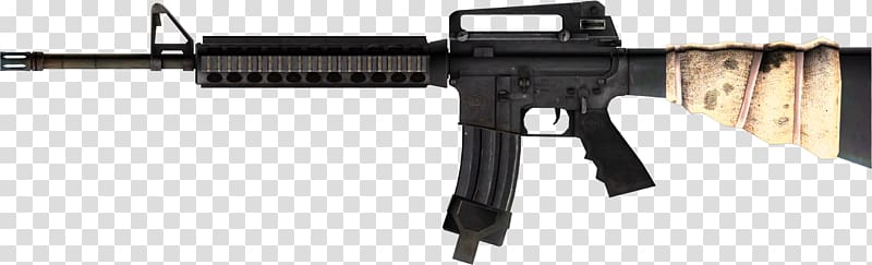M16 rifle Assault rifle M4 carbine AK-47, M16 USA assault rifle transparent background PNG clipart