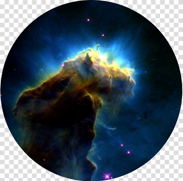 Pillars of Creation Eagle Nebula Hubble Space Telescope Molecular cloud, star transparent background PNG clipart