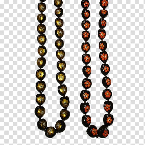 Bead Lei Candlenut Necklace Jewellery, hawaiian lei transparent background PNG clipart