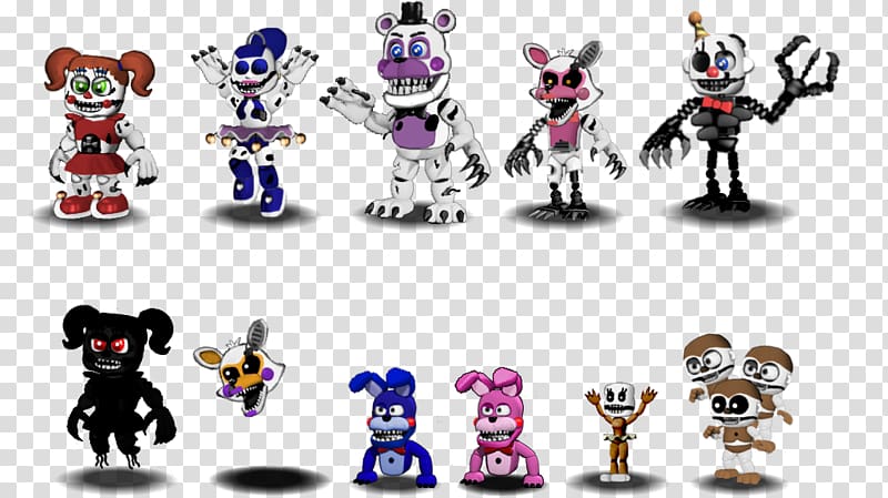 Five Nights At Freddy S 4 Nightmare Infant Circus Character Circus Transparent Background Png Clipart Hiclipart - fnaf world multiplayer roblox nightmare