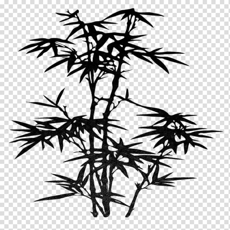 silhouette of plants illustration, Japan Drawing Tree Bamboo , Zen bamboo antiquity transparent background PNG clipart
