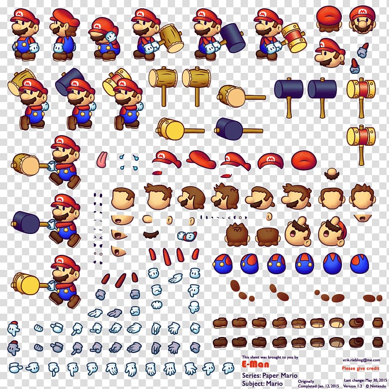 New Super Mario Bros Super Paper Mario Paper Mario: Sticker Star, sprite transparent background PNG clipart