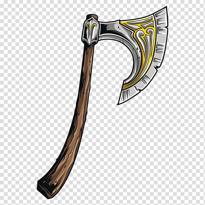 Battle axe Middle Ages Weapon, ax transparent background PNG clipart