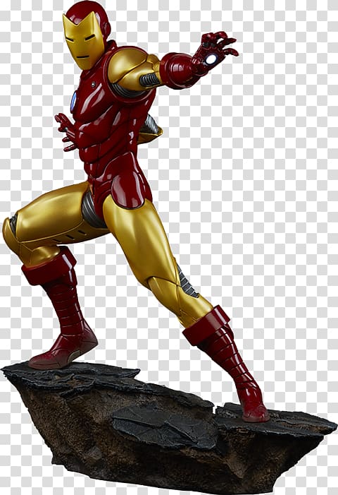Iron Man Huntress Statue Spider-Man Thor, Marvel Avengers Assemble transparent background PNG clipart