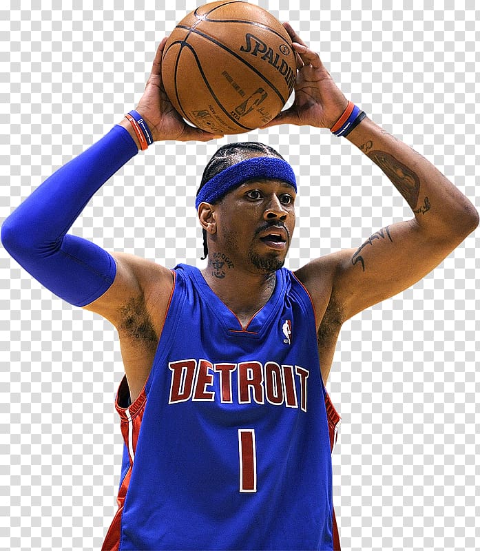 Basketball player Allen Iverson Detroit Pistons NBA, basketball transparent background PNG clipart