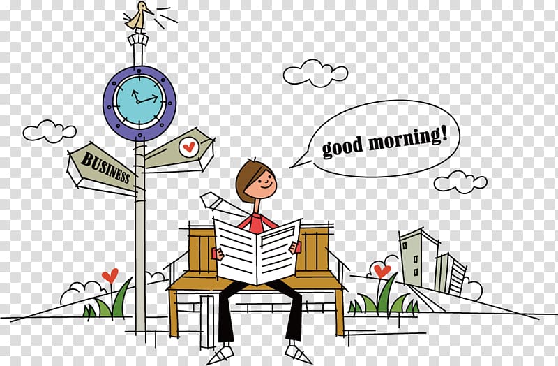 Computer file, Good morning friends transparent background PNG clipart