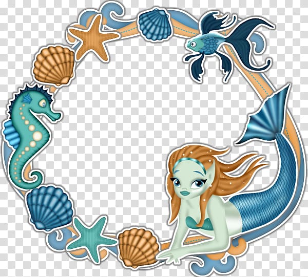 Mermaid , Blue mermaid shell lace material free to pull transparent background PNG clipart