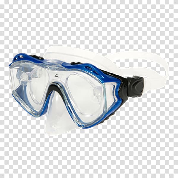 Diving & Snorkeling Masks Goggles Underwater diving, blue color lense flare with colorfull lines transparent background PNG clipart