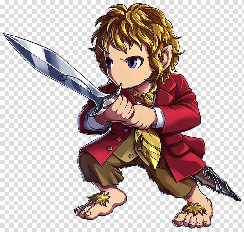 Brave Frontier Bilbo Baggins The Hobbit Fan art , Bilbo Baggins transparent background PNG clipart