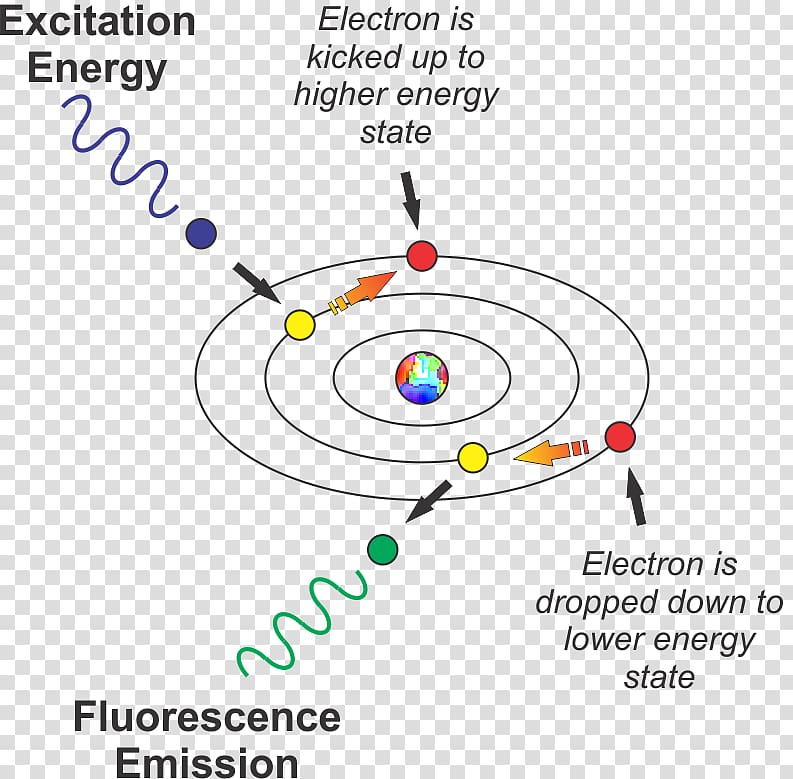 Light Fluorescence Electron excitation Excited state, light transparent background PNG clipart