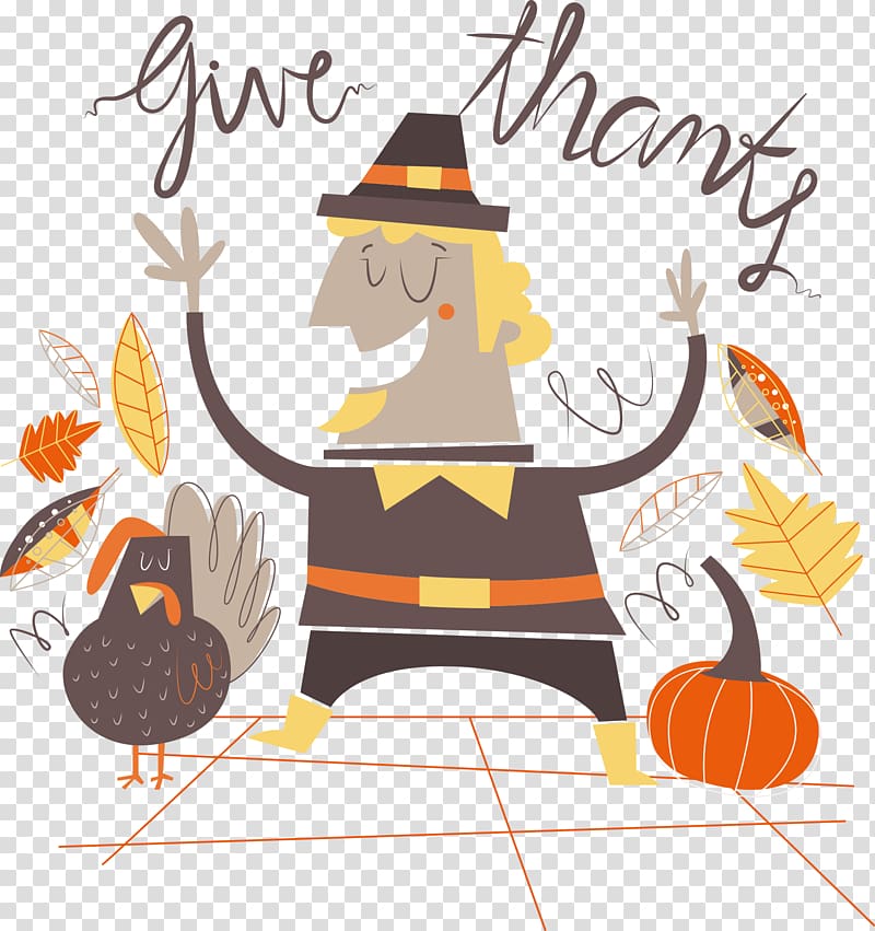 Thanksgiving dinner Turkey meat, Thanksgiving turkey with cartoon characters transparent background PNG clipart