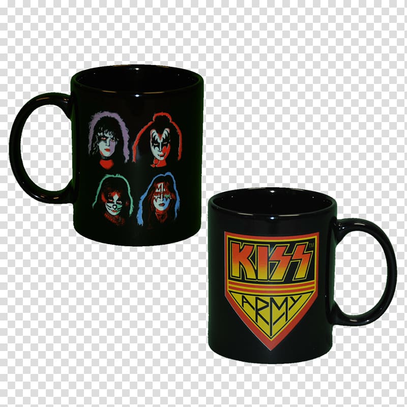 Coffee cup Mug Kiss Army, mug shot transparent background PNG clipart