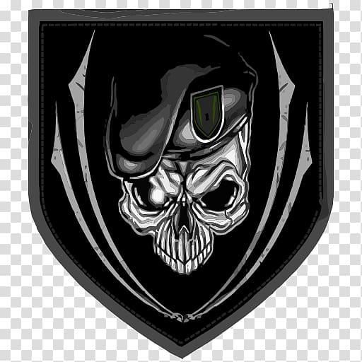 Special Forces Skull, skull transparent background PNG clipart