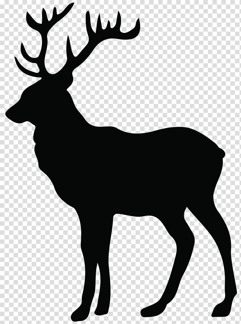 silhouette of deer illustration, Deer Paper Moose Screen printing Stencil, Stag Silhouette transparent background PNG clipart